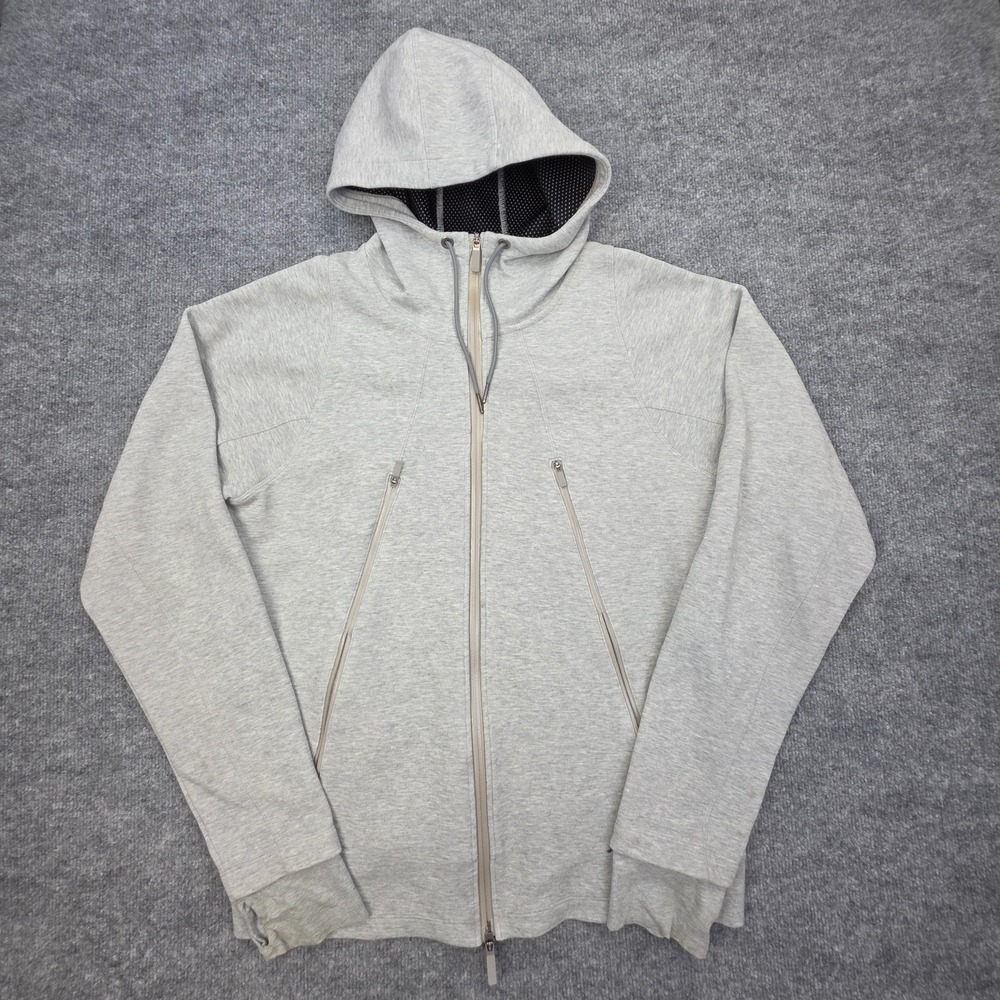 Nike Jacket Air Jordan Hoodie Mens Large Full Zip Gray Jumpman